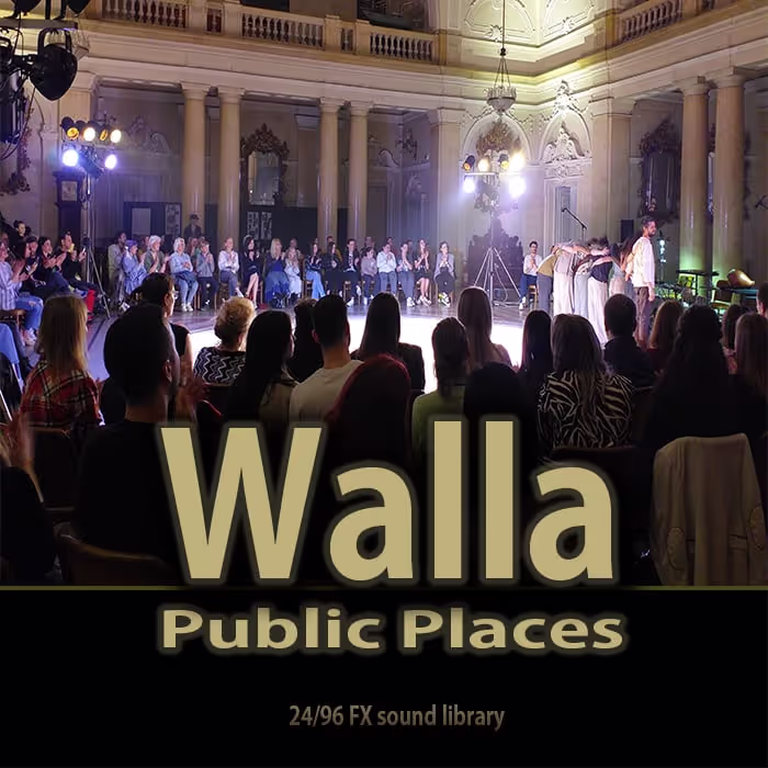 Walla, Public Places sound effects library by IVO VICIC SOUND LIBRARIES