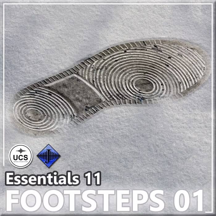 Essentials 11 - Footsteps 01 sound effects library by InspectorJ