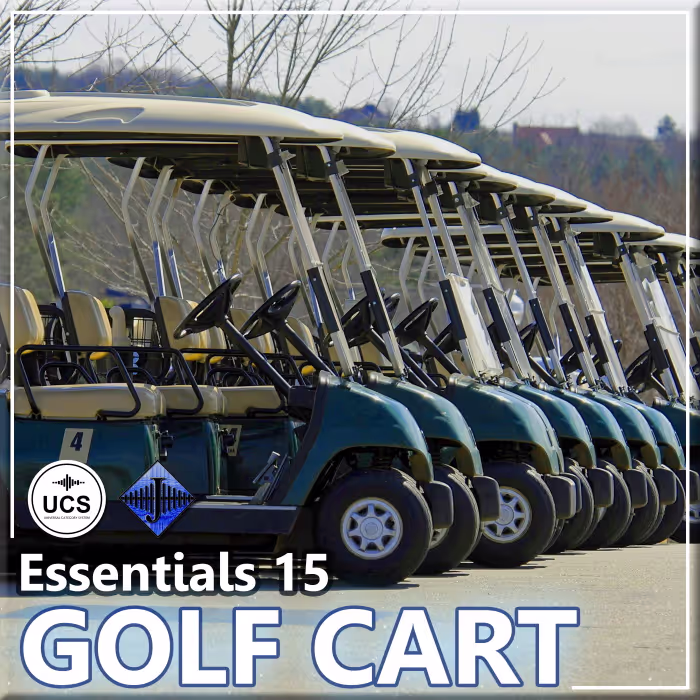 Essentials 15 - Golf Cart sound effects library by InspectorJ