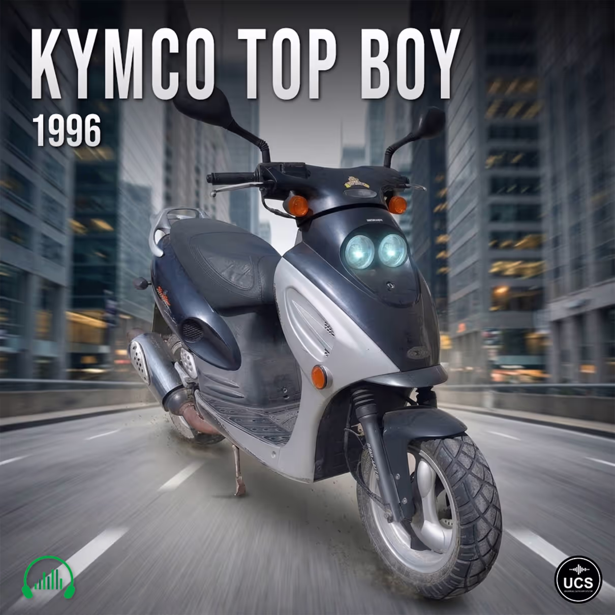 Kymco Top Boy 1996 scooter motorcycle sound effects library by Krampfstadt Studio