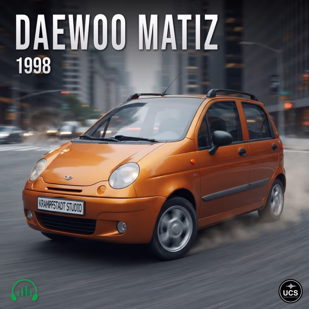 Daewoo Matiz 1998 city car sound effects library by Krampfstadt Studio
