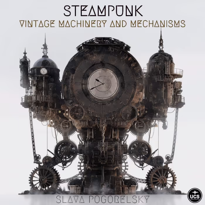 Steampunk Vintage Machinery and Mechanisms sound effects library by Slava Pogorelsky