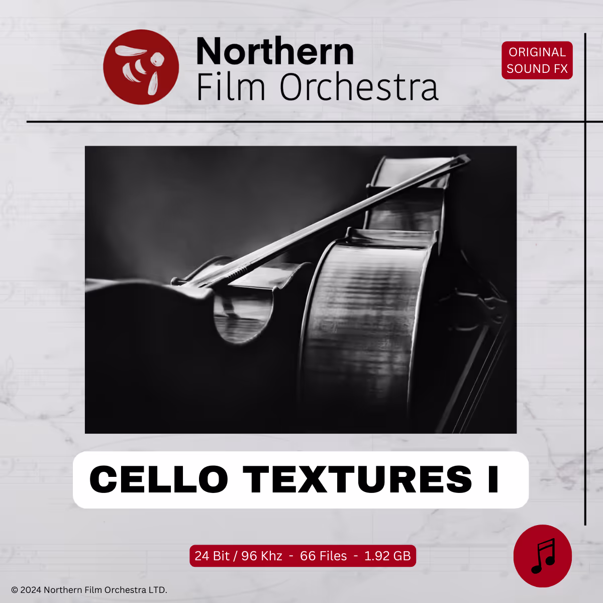 Cello Textures I sound effects library by Northern Film Orchestra