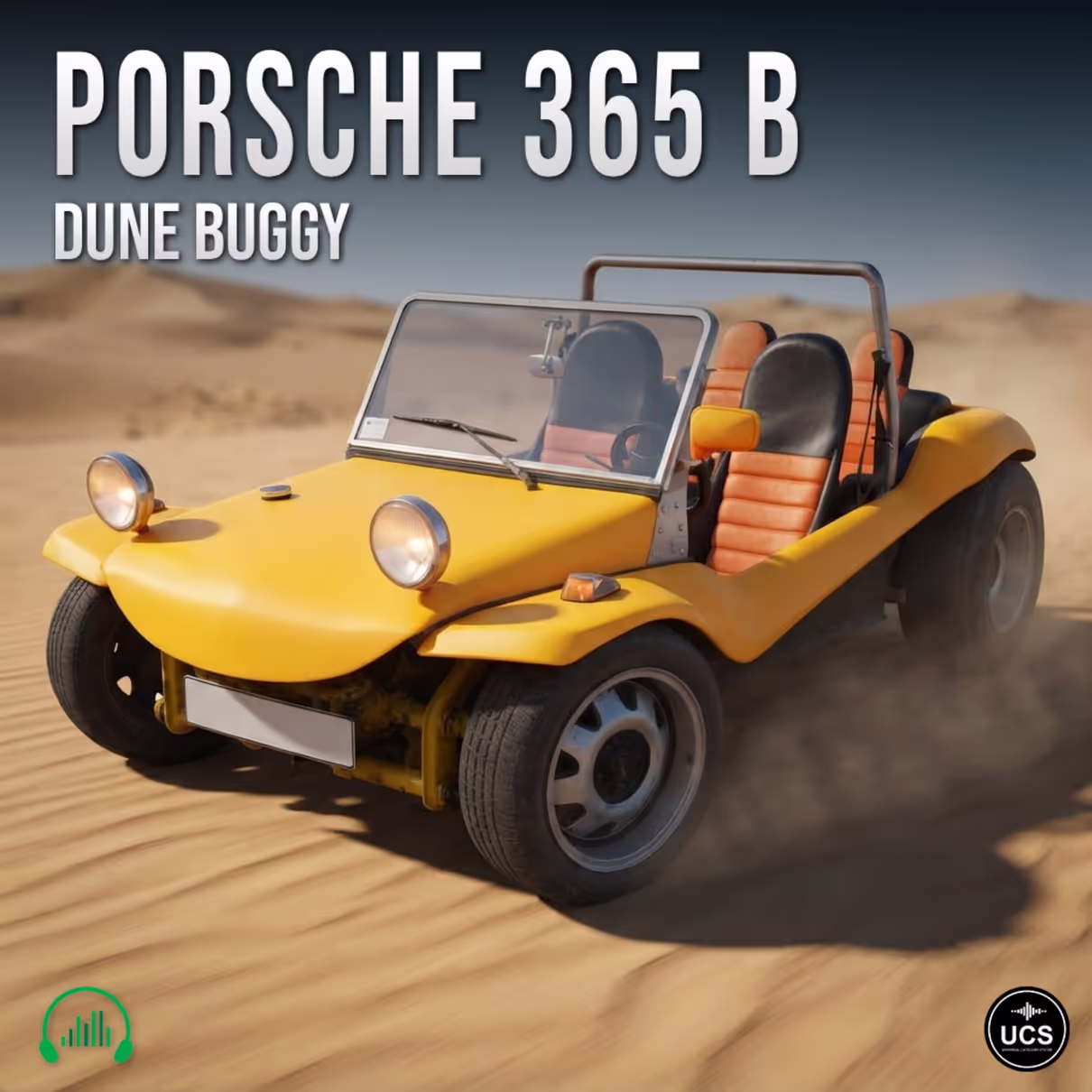 Porsche 365 B dune buggy sound effects library by Krampfstadt Studio
