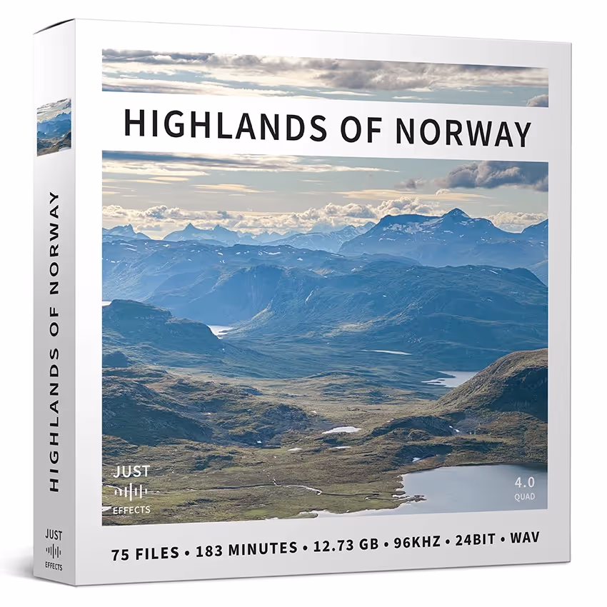 Highlands of Norway sound effects library by Just Sound Effects