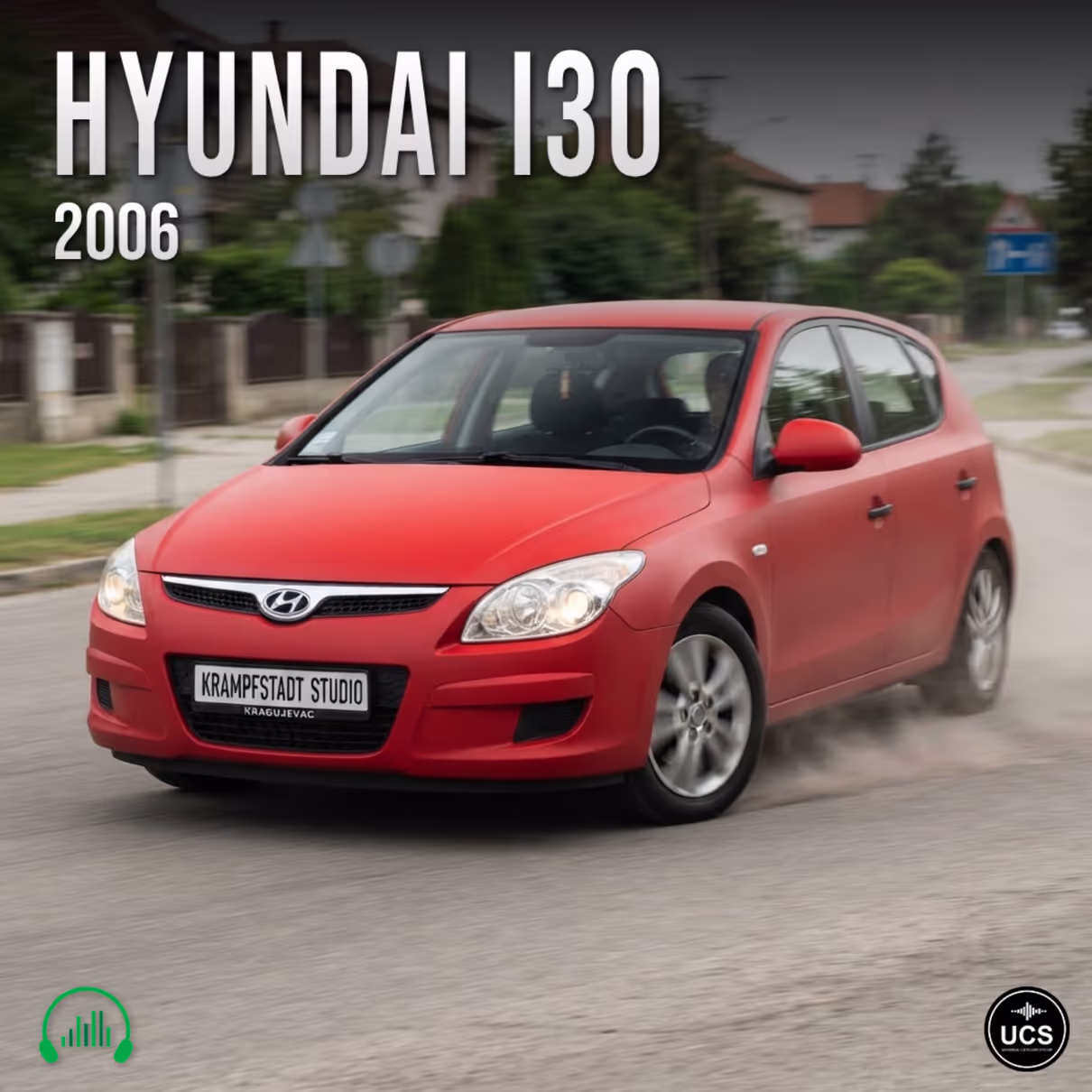 Hyundai i30 2006 compact car sound effects library by Krampfstadt Studio