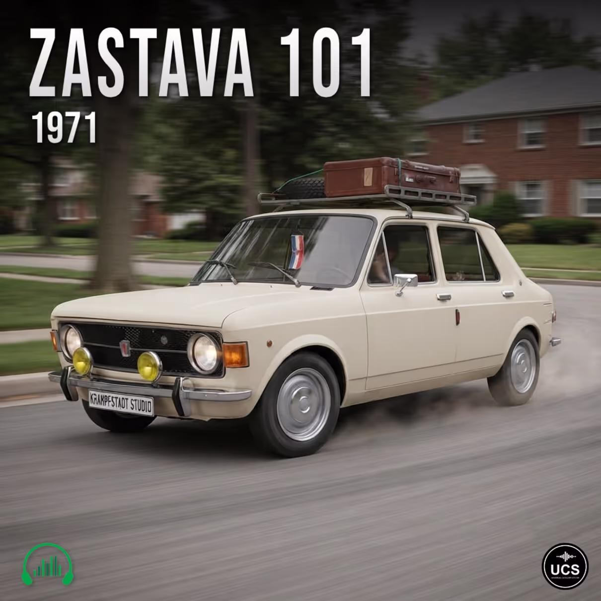 Zastava 101 1971 compact car sound effects library by Krampfstadt Studio