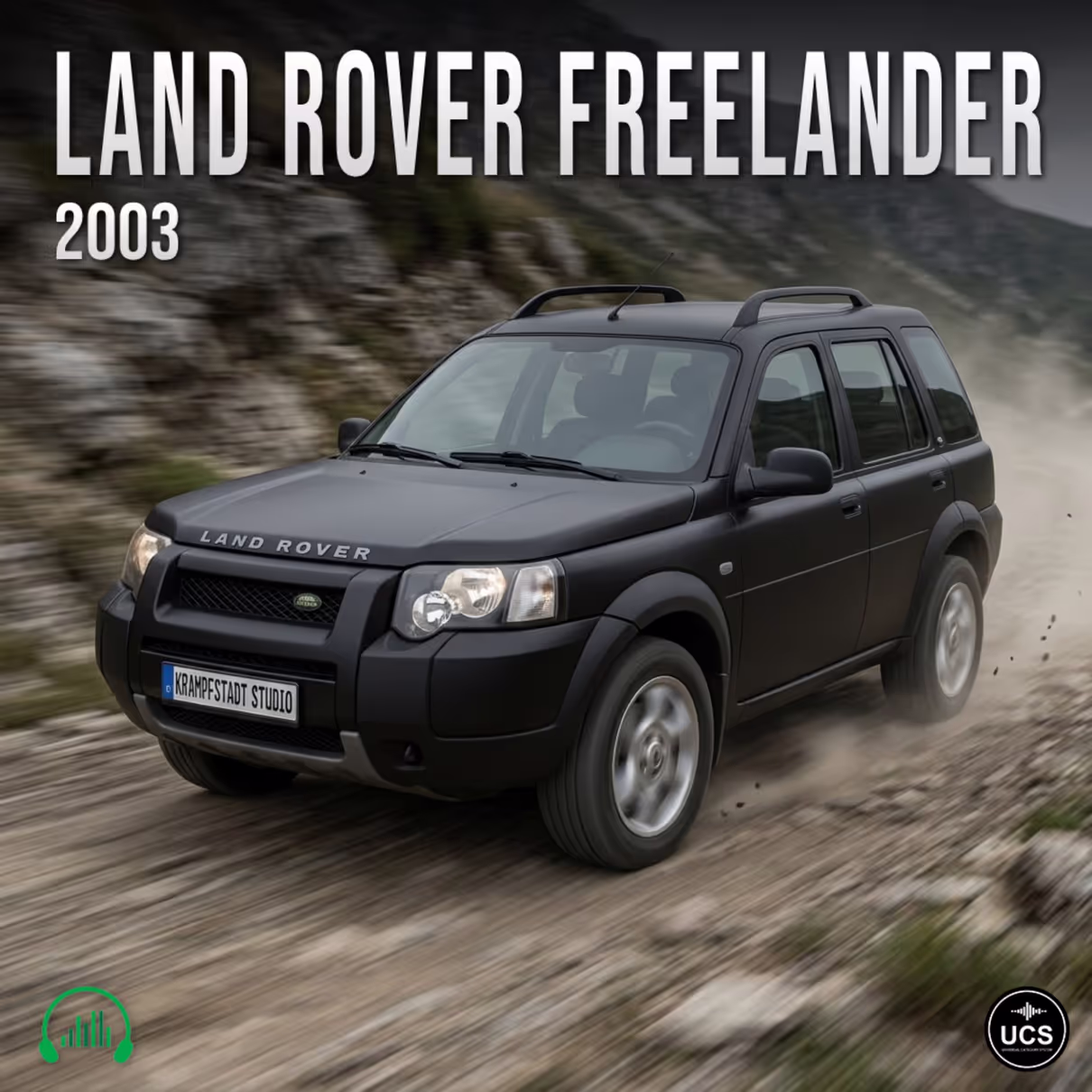 Land Rover Freelander 2003 compact crossover SUV sport utility vehicle sound effects library by Krampfstadt Studio