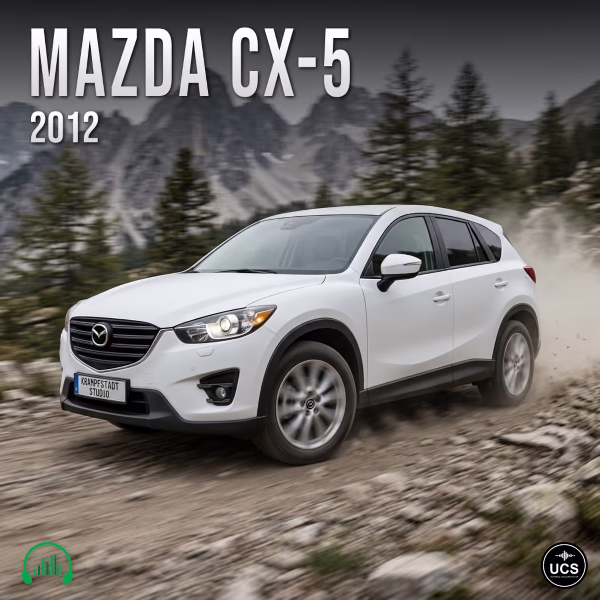 Mazda CX-5 2012 compact crossover SUV sport utility vehicle sound effects library by Krampfstadt Studio