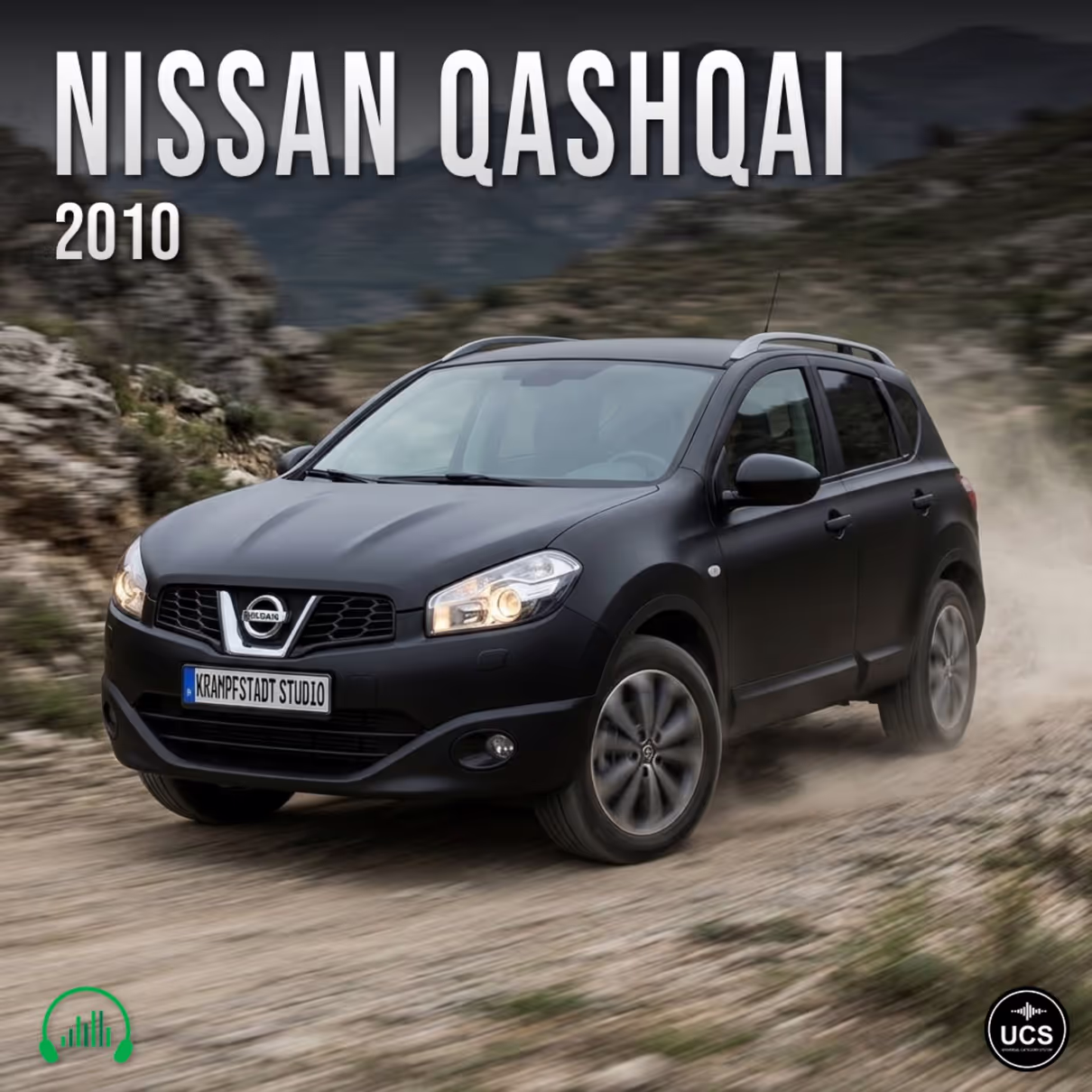 Nissan Qashqai 2010 compact crossover SUV sport utility vehicle sound effects library by Krampfstadt Studio