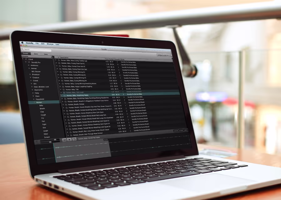 Soundly cloud sound effects library