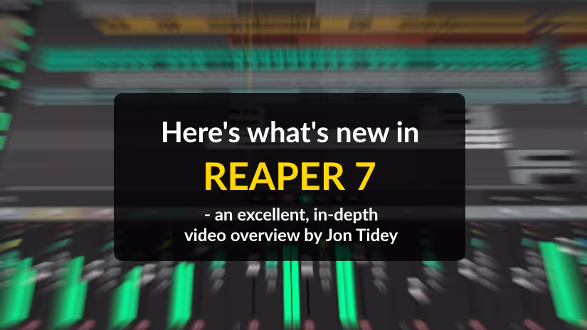 New features in REAPER 7