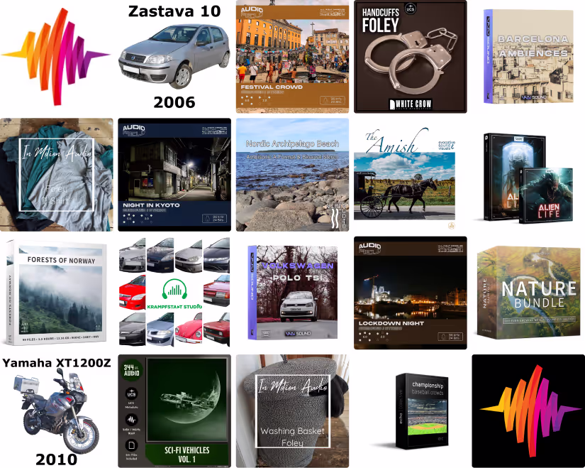 18 new sound effect libraries