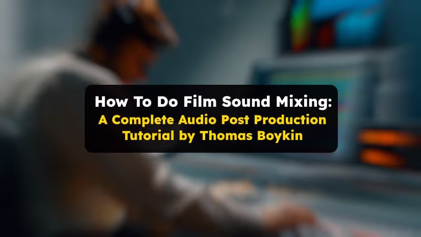 Film Sound Mixing Tutorial