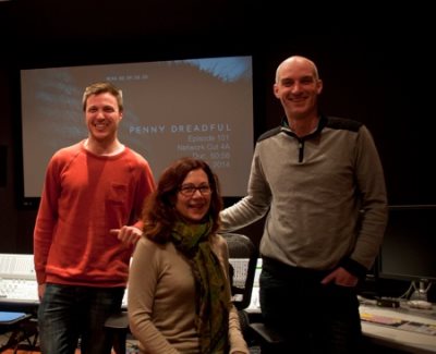 Jane Tattersall with Brennan Mercer (left) and Dave Rose