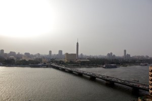 The view from the Semiramis Hotel, overlooking the nile