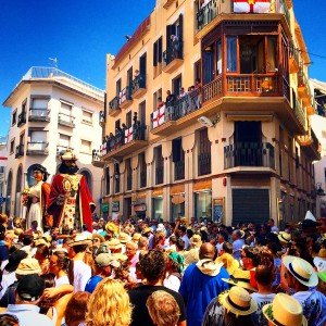 Crowds and, well, giants at the Giant's Parade