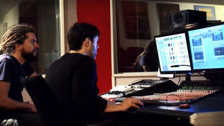 Footstep sound effect editing in progress