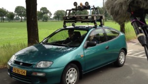 A special rig for playing back the siren sounds