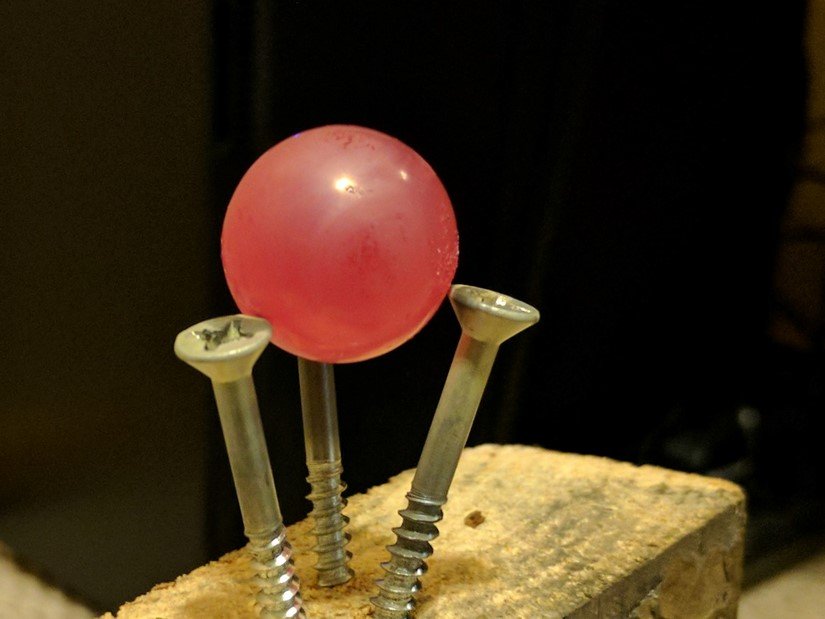 glowing ball bearing