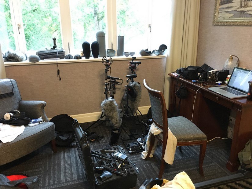 Explosion sound effects recording gear