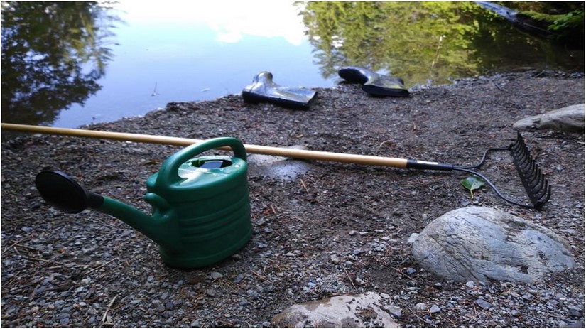 Rake in the lake for Untitled Goose Game
