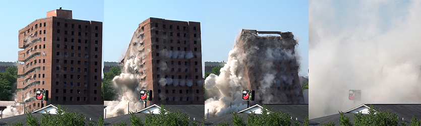 Dormitory Implosion Progression