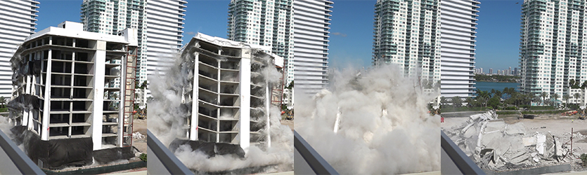 Hospital Implosion Progression