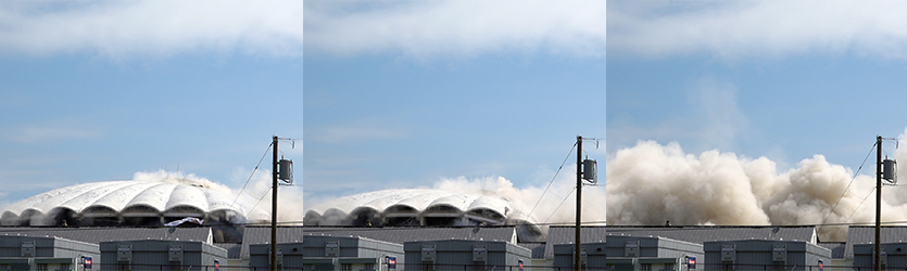 Stadium Implosion Progression