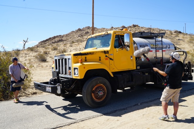 Rob Nokes recording sounds for Terminator Dark Fate