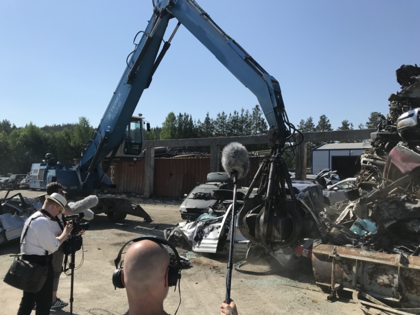 Recording on-set The Quake