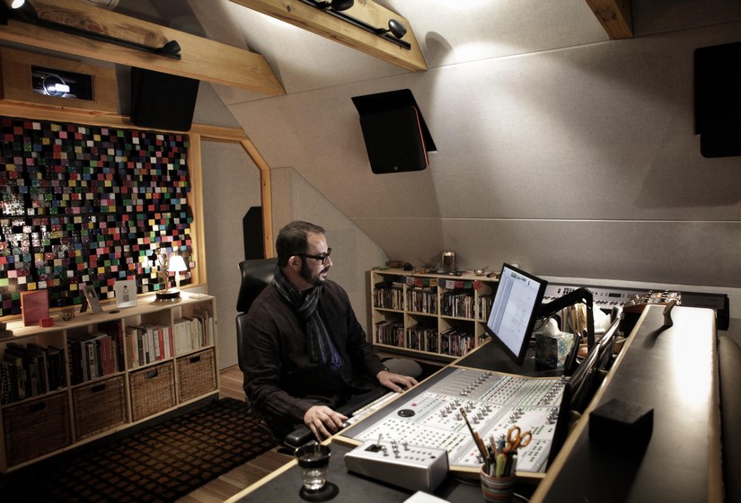Ruy Garcia working in his personal studio Upland Sound