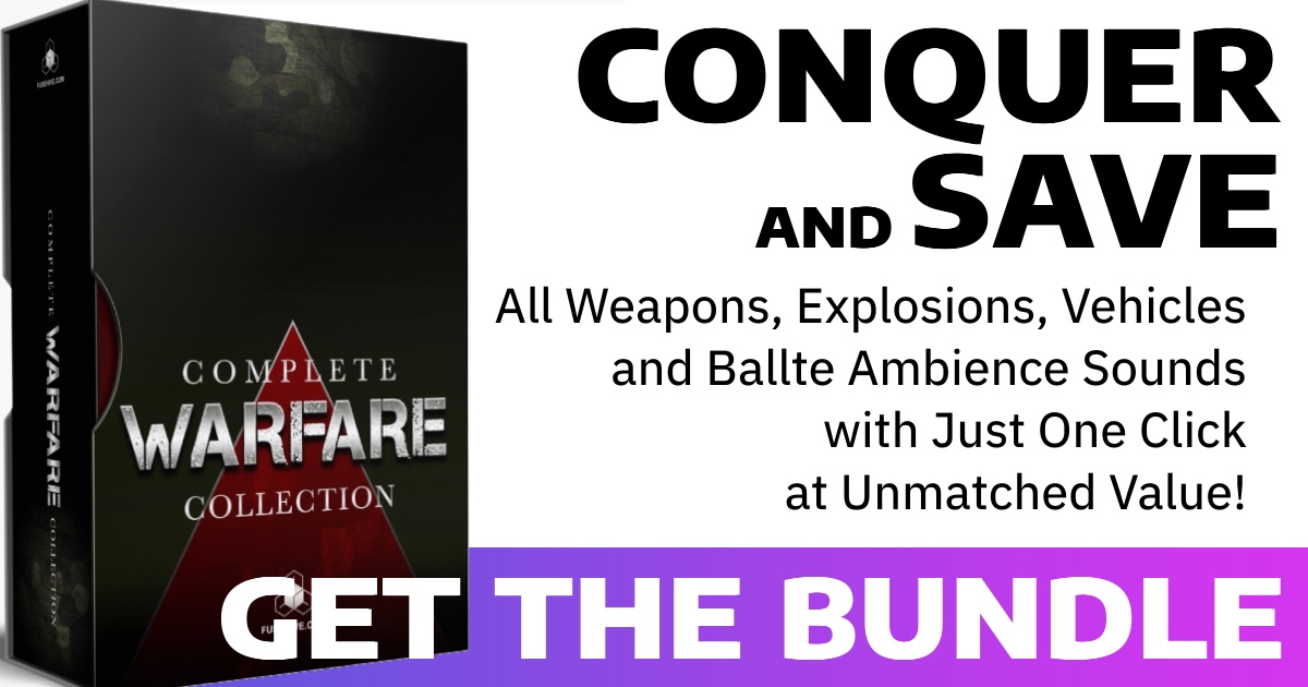modern warfare sound effects library bundle AAA CINEMATIC EXPLOSIONS Various Materials Bursts & Shattering Sounds