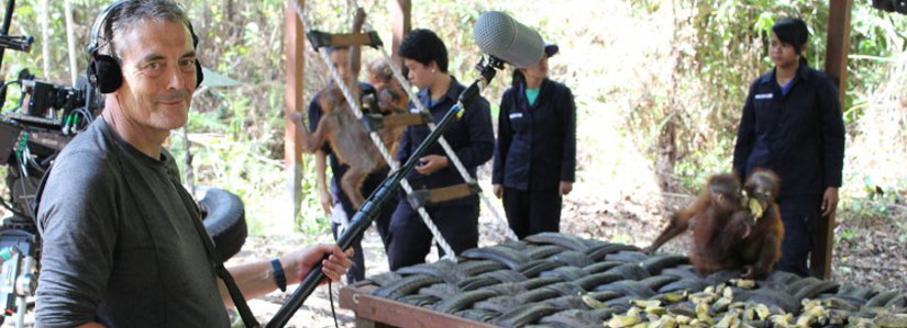 Sound effects recordist Craig Carter