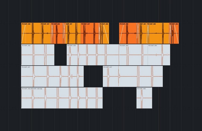 Foley editing guide - moving takes