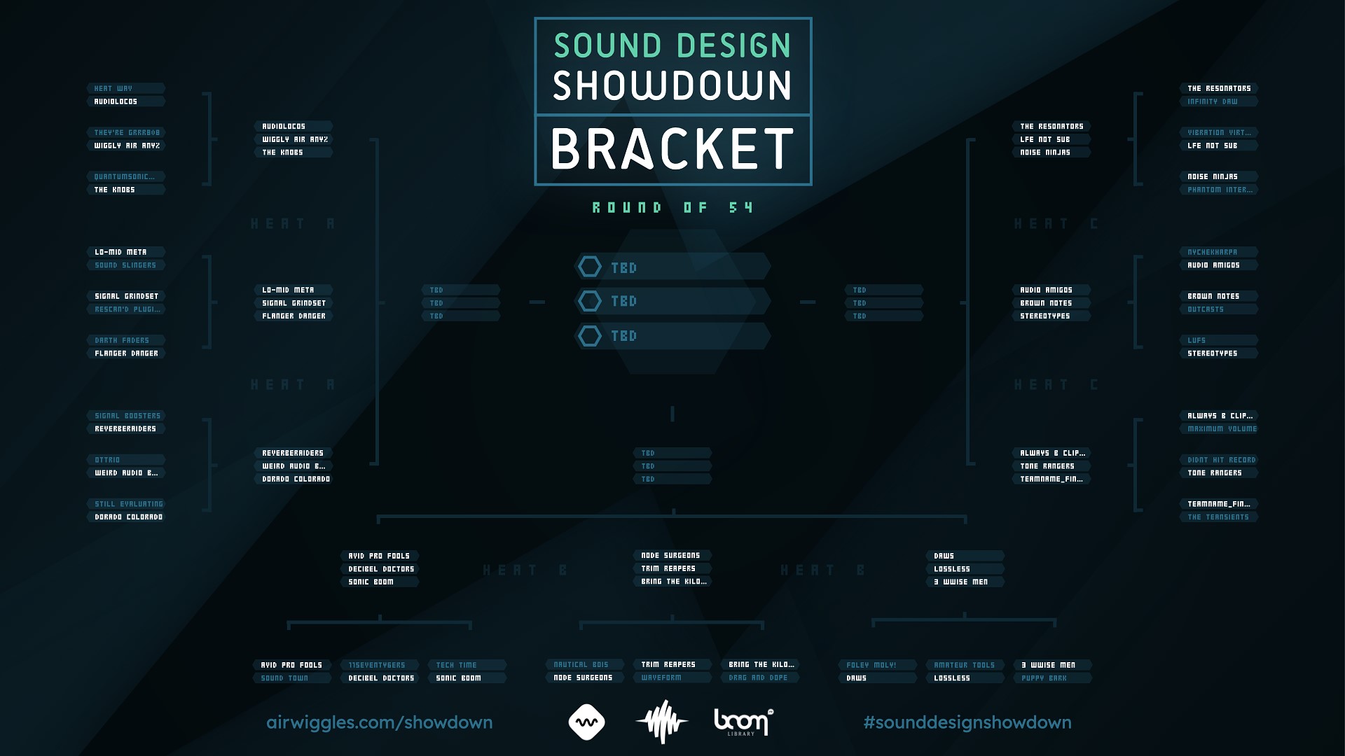 Sound design showdown brackets